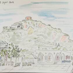 Das Kastell wacht über die Chora