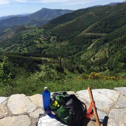 View from one of the highest points on Camino