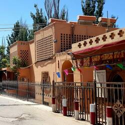 Grape drying room above house