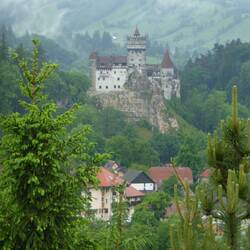 Bran Castle, view from our lunch venue