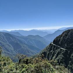 That be the start of death road on the right.