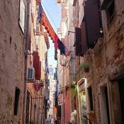 Colorful laundry in Rovinj