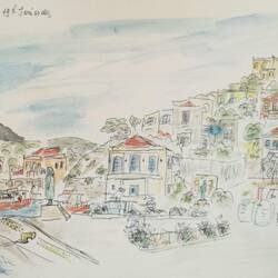 Inoussis von unserem Liegeplatz aus