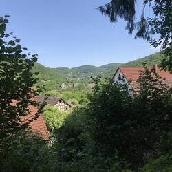 Blick aufs Wiesenttal aus ungewohnter Perspektive.