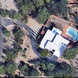 Google Maps Satellite view of Charlie's bungalow