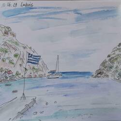 Gut geschützte Bucht von Emporio