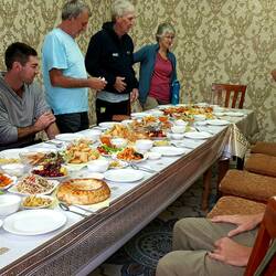 Typical guest house lunch