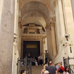Entrance to the Mausoleum of Diocletian now the cathedral.