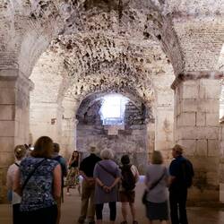 Cellars of the palace. I guess it was also where the dragons were kept on Game of Thrones