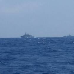 Viel Militär rund um Mykonos