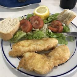 Fried hake. Beautiful fish. Why none in the USA?