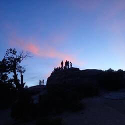 Silhouettes at Windy Point Vista
