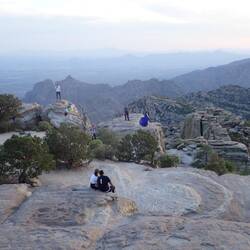 Waiting for Sunset at Windy Point Vista