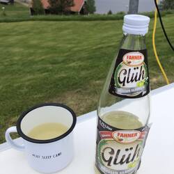 Zum Abendessen Glühwein... es waren nur 12 Grad