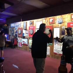 Smiley & Dwight fist bumping