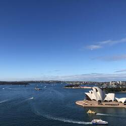 Sydney Opera House from Pylon Lookout @ Harbour Bridge; Sydney