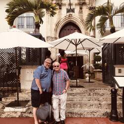 Outside Versace's Mansion