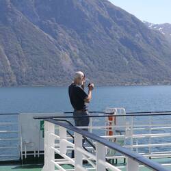 Sur le ferry vers Eidsal