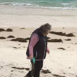 The beach lady of Bremer bay