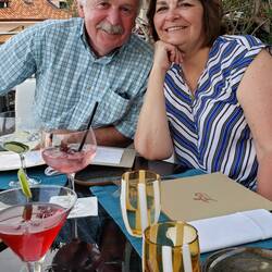 Enjoying our Michelin Star experience.