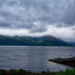 Richtig tief hingen die grauen Wolken