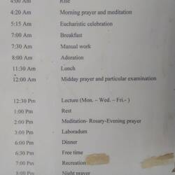 Une journée type pour les sœurs de la réparation