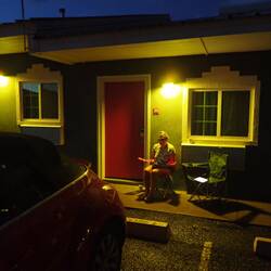 The Walmart camp chairs get their 1st airing