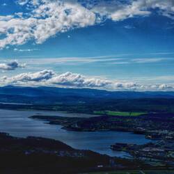 Beitstadfjord und Steinkjer von Oben
