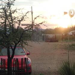 The sun setting on Doodle