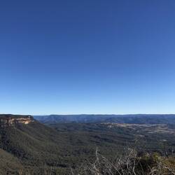View from Boar's Head Lookout; Blue Mountains National Park