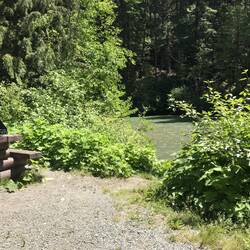 Wir standen direkt am Fluss