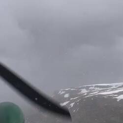 Leider kurz vorm Camp ein undurchdringlicher Schneesturm...umkehren angesagt 😣