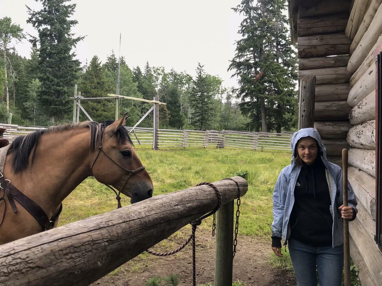 Der erste Arbeitstag war super nass!