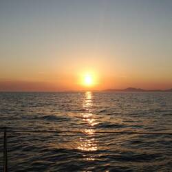 Sonnenuntergang auf See