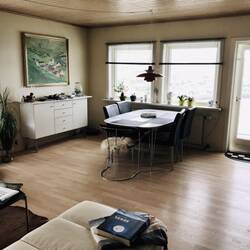 Gäste-Wohnzimmer im B&B Sandavagur