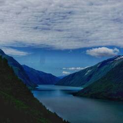 Aurlandsfjord am Ende der alten Straße