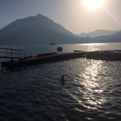 Second swimming location Varenna