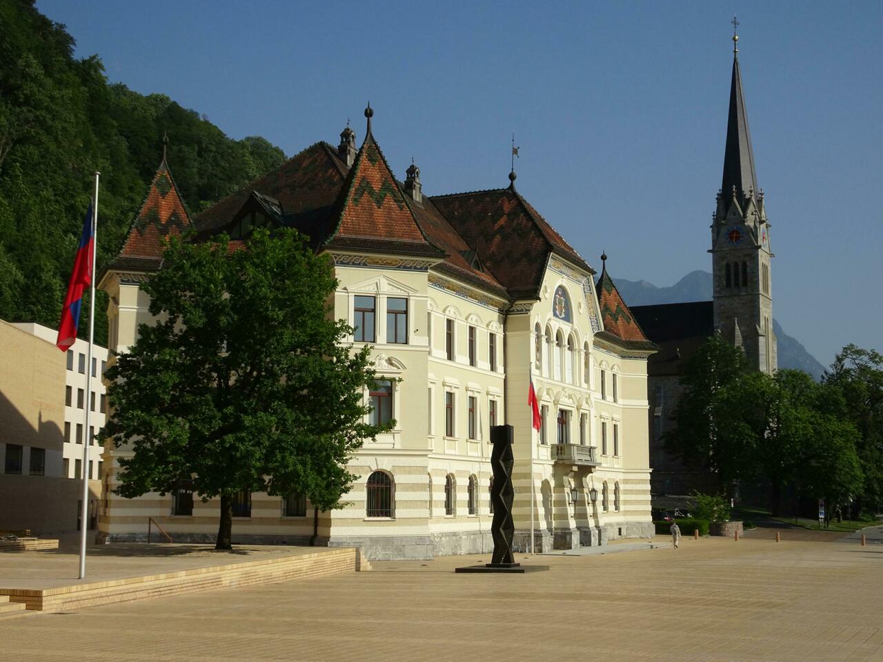 Das Regierungsgebäude Liechtensteins