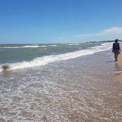 Baden am kaspischen Meer