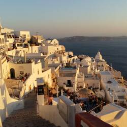 Sonnenuntergang in Fira