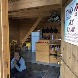 Während der Arbeit am Kamin aufwärmen 😁