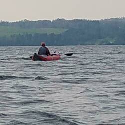 Dave on Tyhee Lake on Canada Day