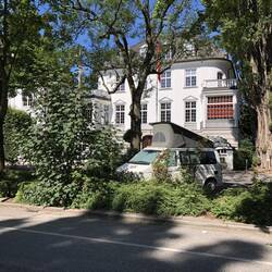 Schlafplatz an der Aussenalster