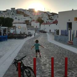 “Stadtkern“ im Sonnenuntergang