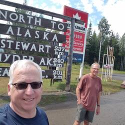 Russ and Dave at Kitwanga, BC