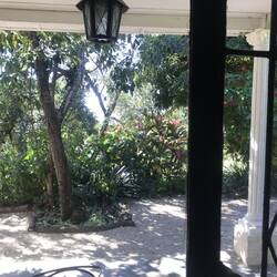 Blick aus unserem Zimmer, mit privater Terasse