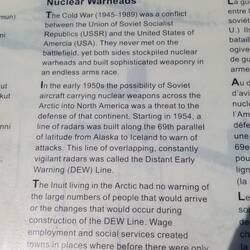 Blurbs about the DEW line sites.