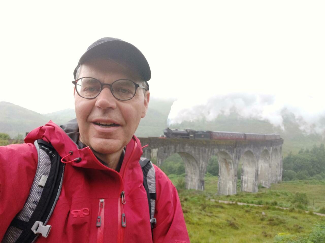 Hogwarts express on Glenfinnan Viaduct