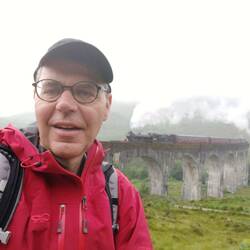 Hogwarts express on Glenfinnan Viaduct