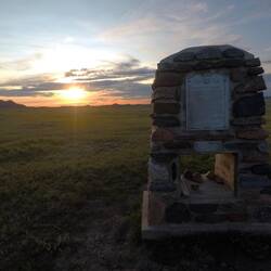 Ein Monument zu Ehren der Prairie Dogs.